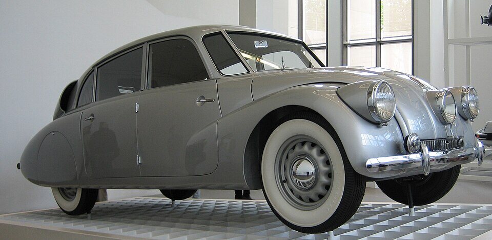 1937 Tatra 87 museum exhibit, matching the corrected launch-series year; exact five-car trial-series chassis is not stated.