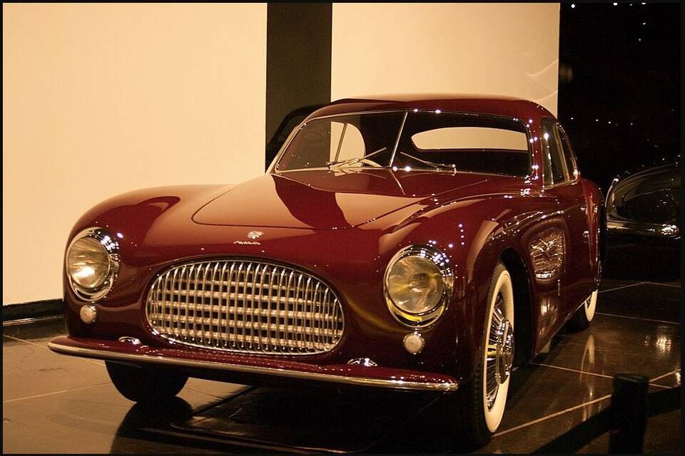 Exact 1947 Cisitalia 202 coupé/Gran Sport family; individual chassis and trim are not stated.