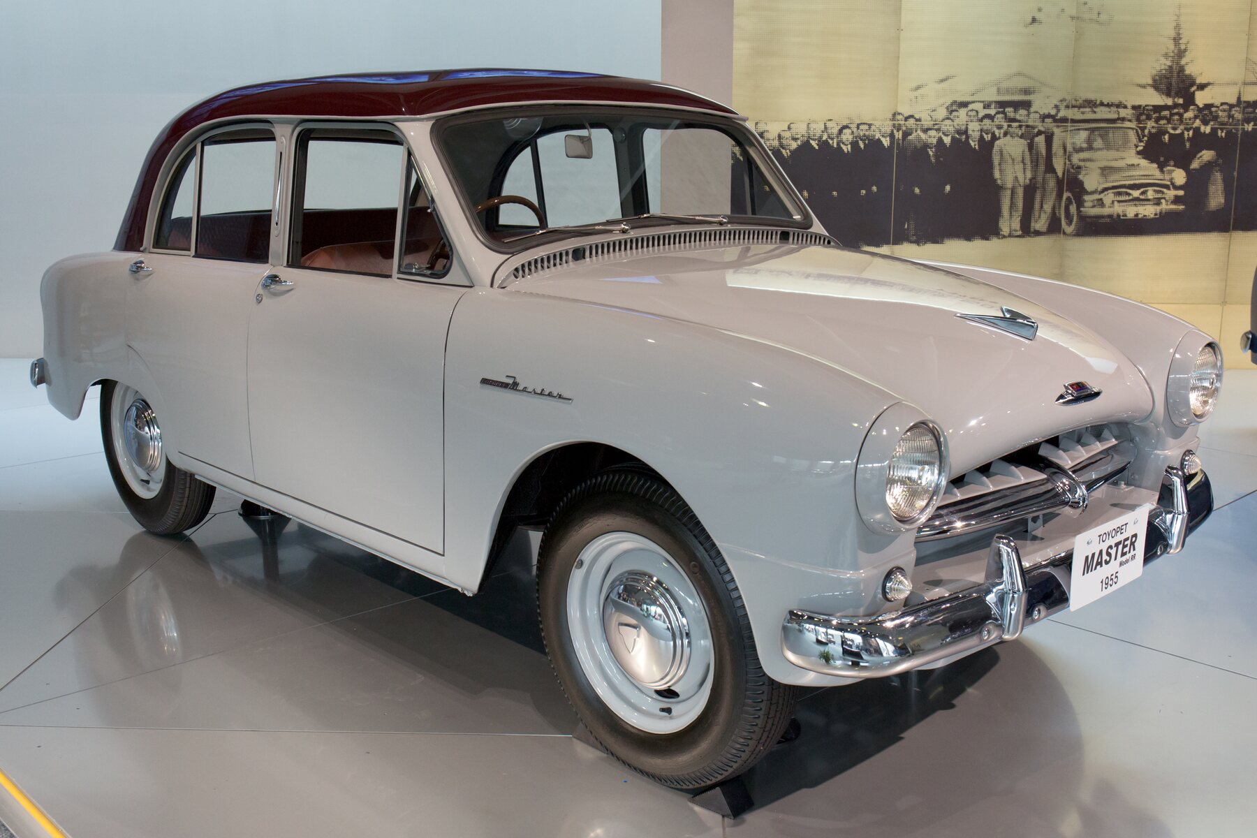 The source explicitly identifies a 1955 Toyopet Master RR, matching the target model and year.