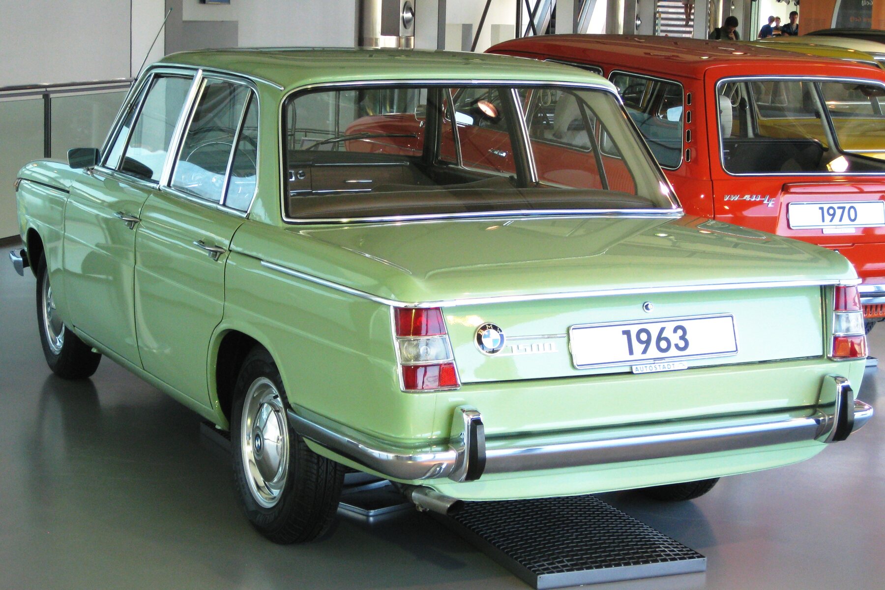 Exact BMW 1500 museum car dated 1963, two years after the target 1961 Frankfurt-show debut.