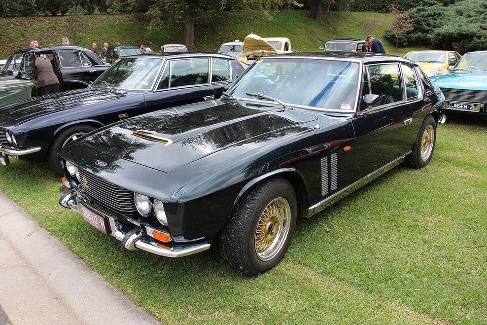 Exact FF Mk I model photographed as a 1967 car, one model year later than the 1966 launch profile; right-hand drive, Chrysler 383 and TorqueFlite specification are not all visible.