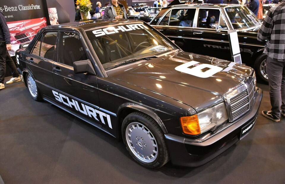 Documented 1984 190 E 2.3-16 with 185 PS and five-speed manual; representative of the first regular-production version one year after the 1983 launch