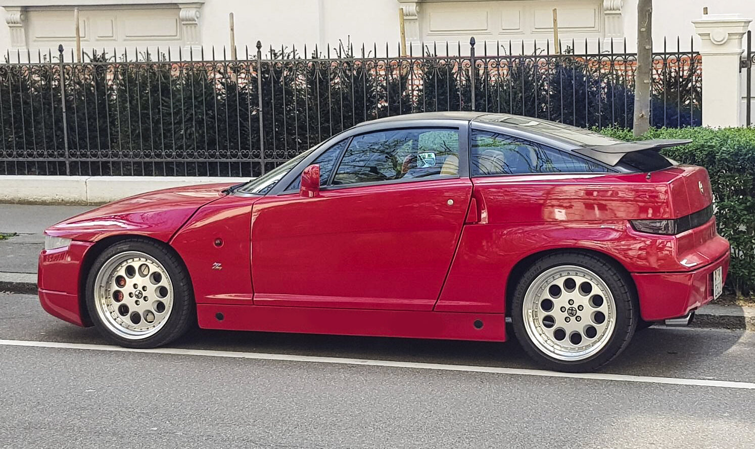 Exact Alfa Romeo SZ/ES30 road-car identity; the source does not state the photographed vehicle's year, so 1989 unveiling timing cannot be inferred from the image.