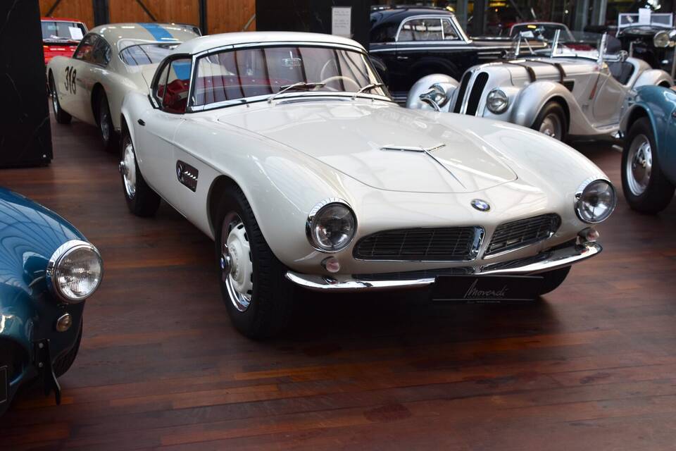 Documented 1957 BMW 507 Series I survivor with factory hardtop; exact early-series identity but one year later than the 1956 profile