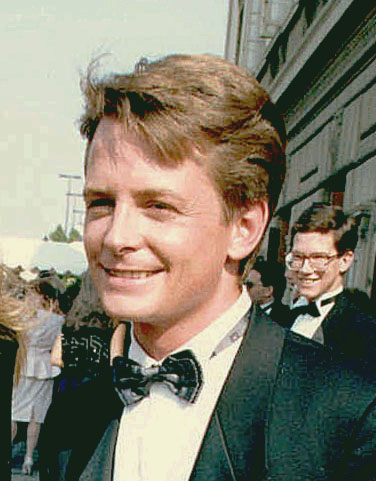 Michael J. Fox at the 40th Primetime Emmy Awards in August 1988, photographed by Alan Light.