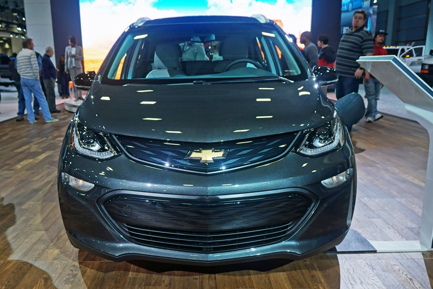Exact 2017 Chevrolet Bolt EV in U.S.-market context at the 2017 Washington Auto Show.