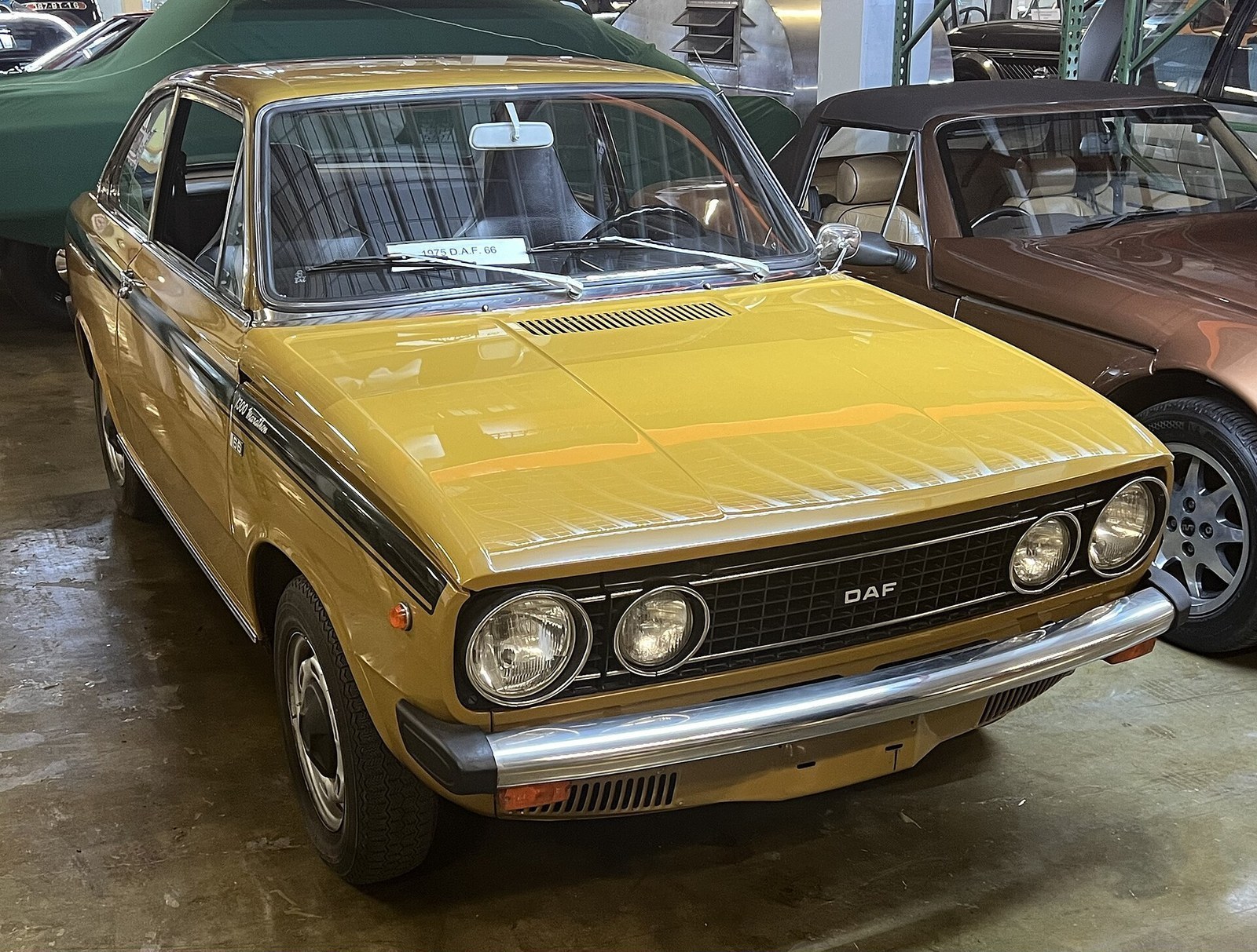 1974 DAF 66 1300 Marathon; correct Marathon trim and body, two years later than the 1972 launch target.
