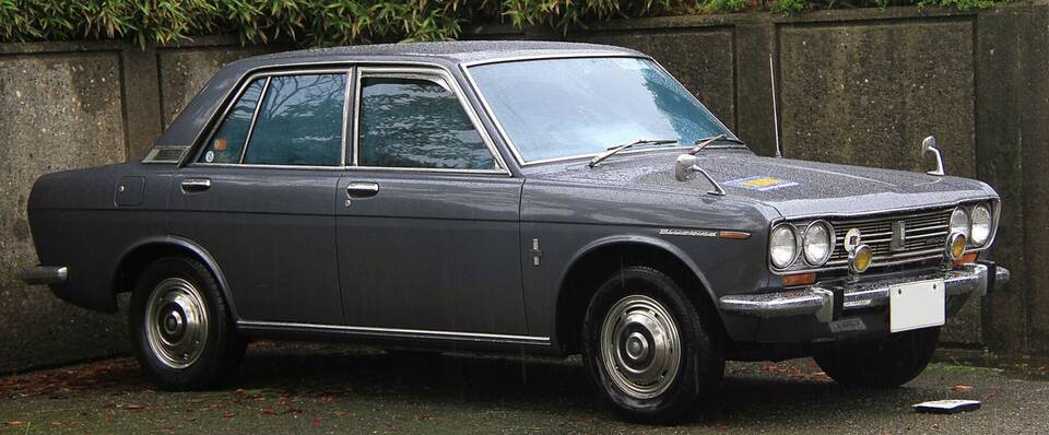 1969 Japanese-market Datsun Bluebird 1600 Deluxe P510 four-door