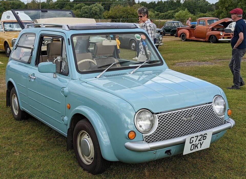 1989 Nissan Pao; Japanese-market model photographed after import to the United Kingdom