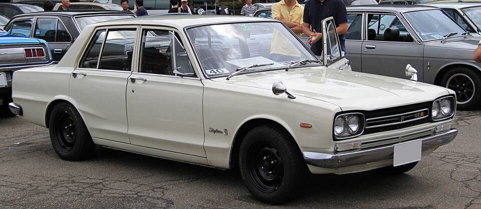 1969 Japanese-market Nissan Skyline 2000GT-R PGC10 four-door sedan