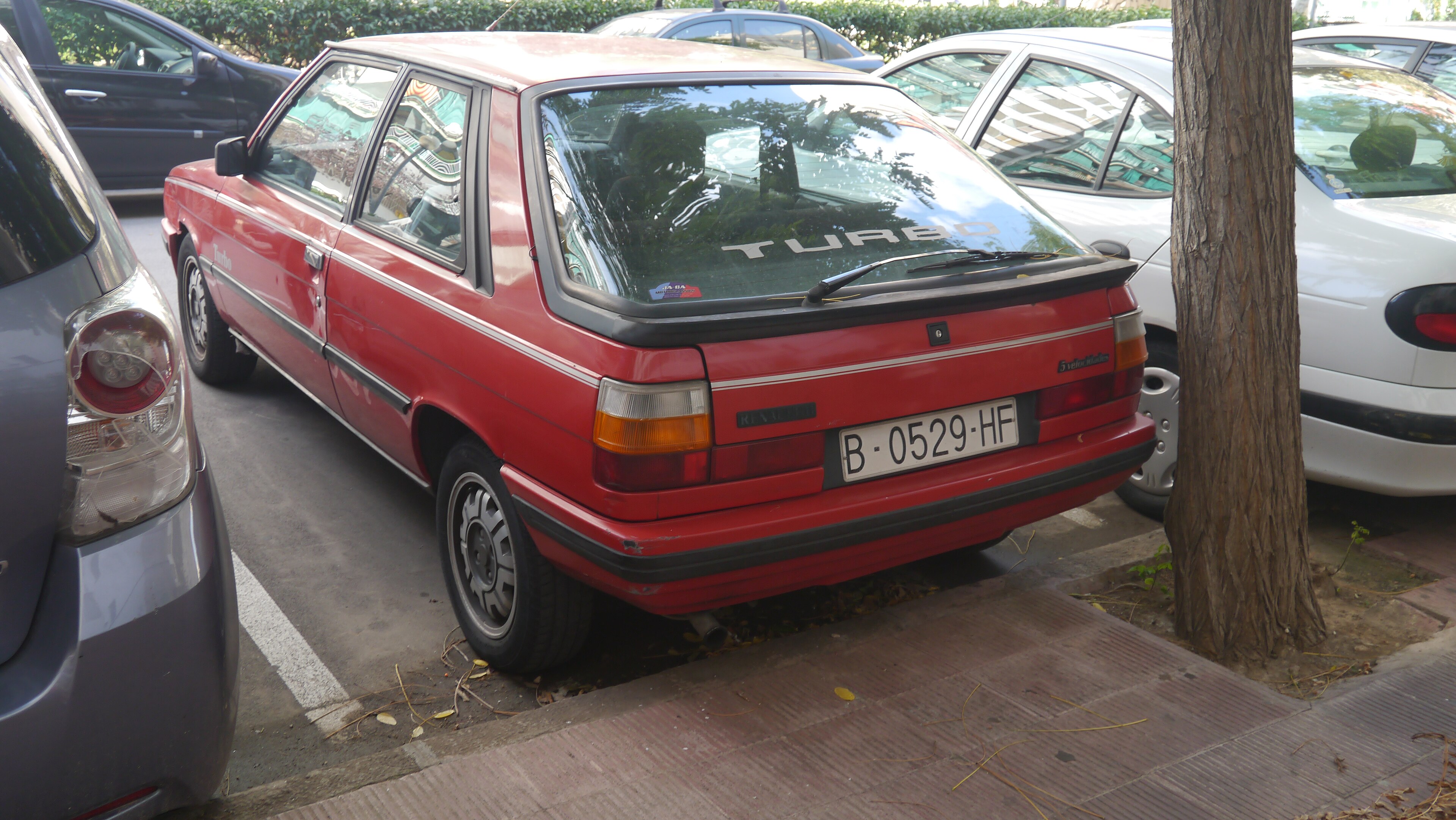 representative only — Renault 11 Turbo three-door, visually Phase I; year, French market and 105 PS tune unproved.