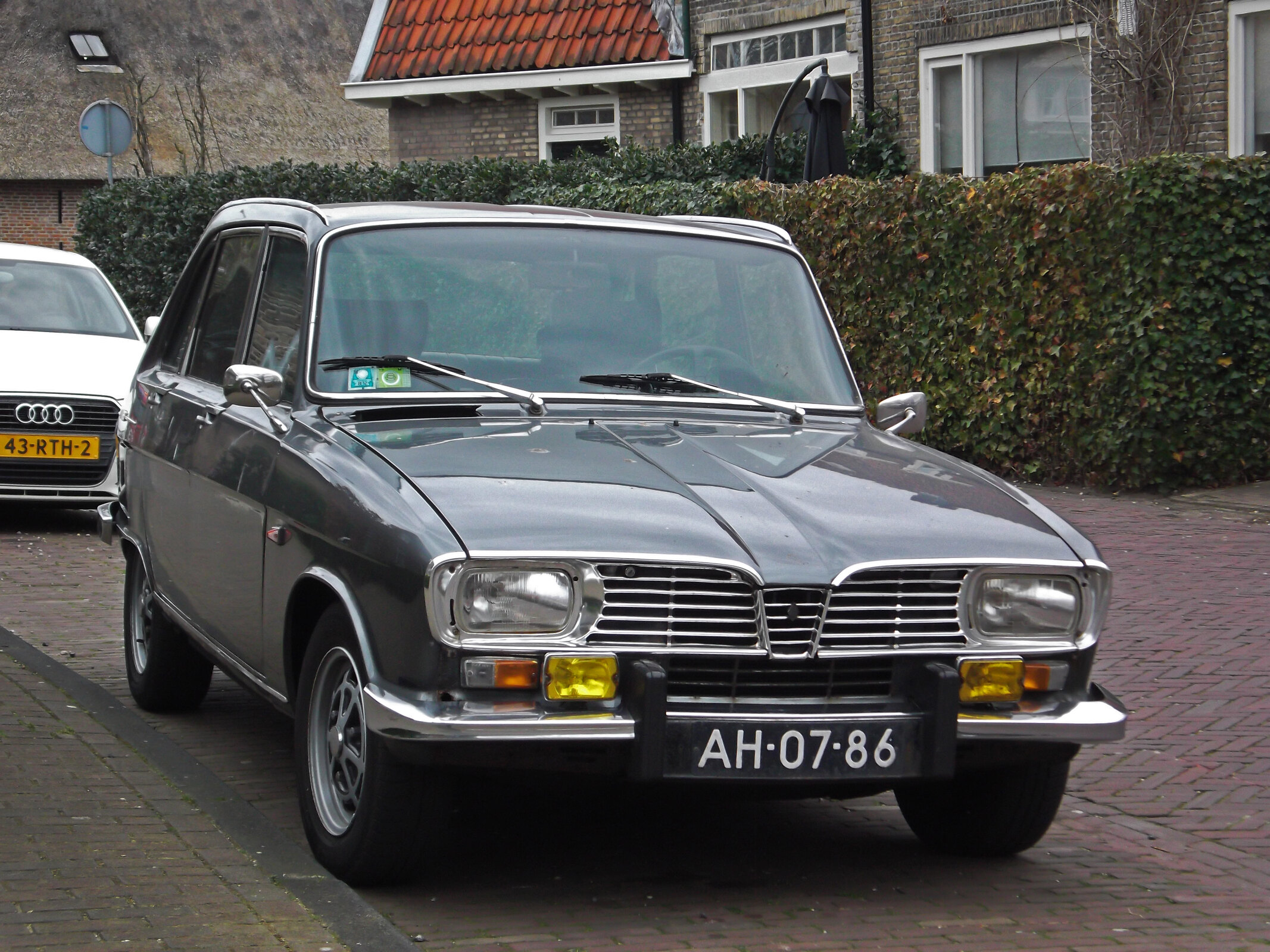 Exact documented 1971 Renault 16 TS exterior with visible TS badge. Dutch registration means the image represents the body and trim, not independently the French-market specification.