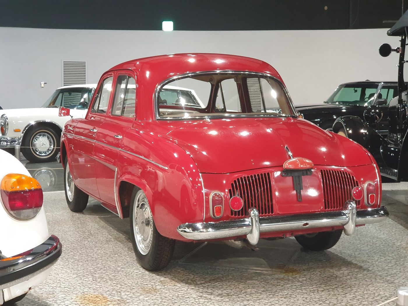 Exact 1956 Renault Dauphine according to the Commons title and description.