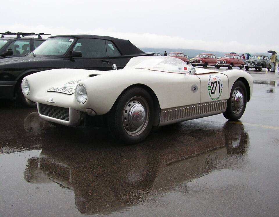 Exact original 1956 Saab 94 Sonett Super Sport chassis no. 1 according to the Commons record.