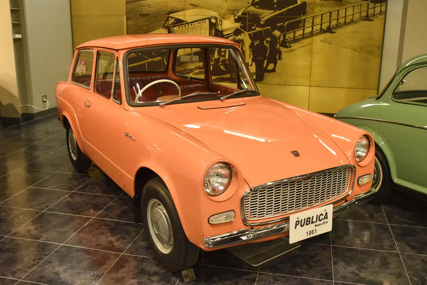 Exact 1961 UP10 two-door sedan match; modern museum display photograph.