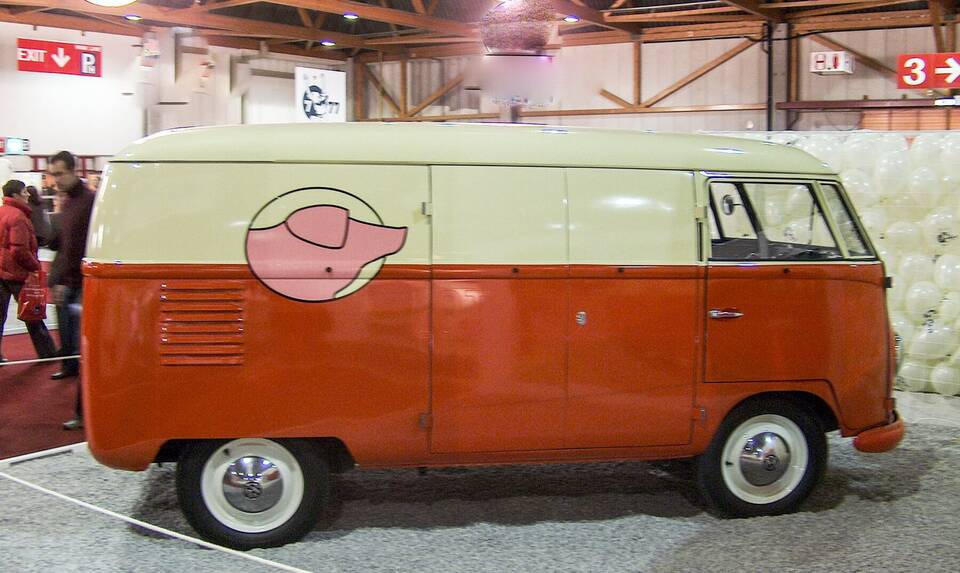 Commons currently identifies a 1950 Volkswagen T1 panel van
