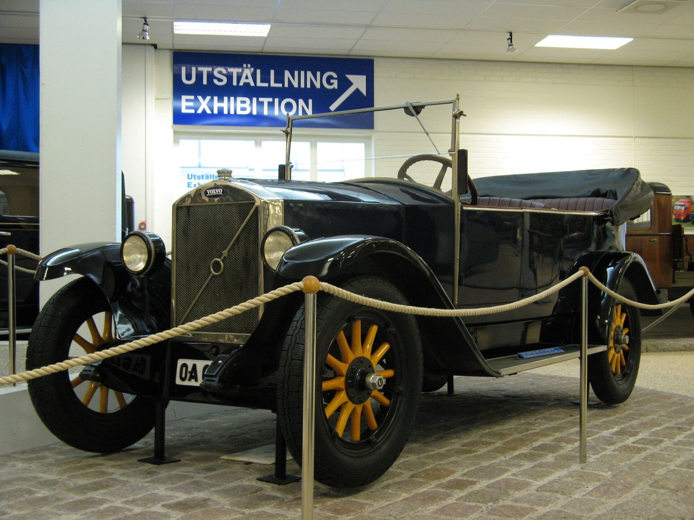 Exact Volvo ÖV4, identified as a 1927 car by the Commons filename/category and photographed at the Volvo Museum in Gothenburg.